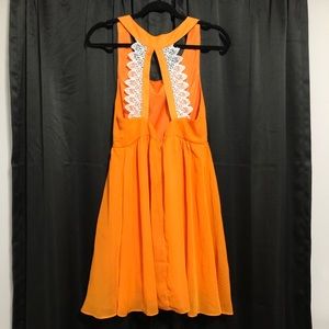 🧡🤍Alma Mater Collection | Orange/White Dress | L